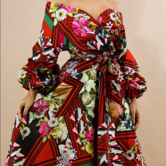 Multicolored Pattern Dress - Picture 2 of 6